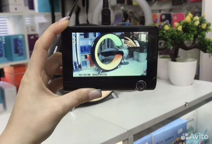 Видеорегистратор 3в1 с камерой салона (новый)