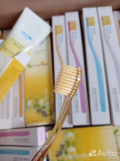 Зубная паста атоми + 4 щетки набор