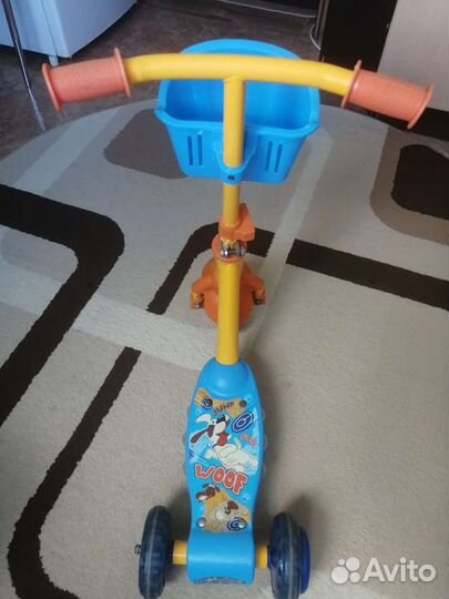 Самокат детский трехколесный бу