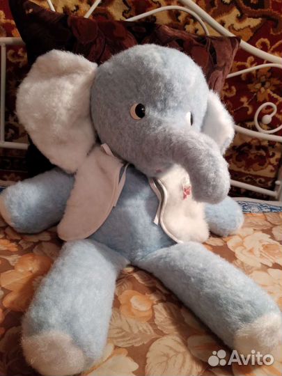 Мягкая новая игрушка Слоник 65 см. из СССР