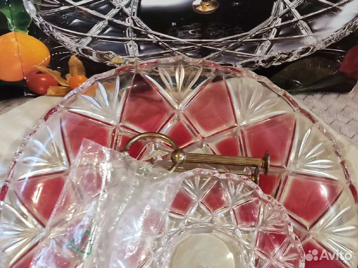 Ваза двухъярусная для фруктов этажерка