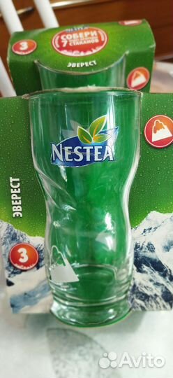 Стаканы nestea, и бокалы для пива