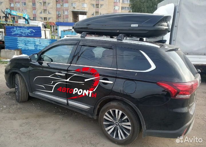 Бокс черный глянец Mitsubishi Outlander