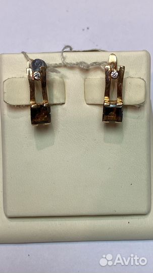 Золотые серьги