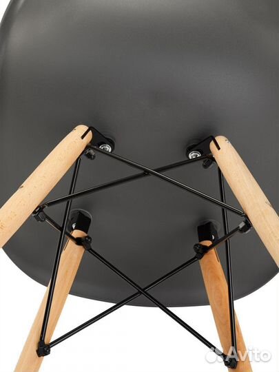 Стул в стиле eames DSW, темно- серый, 1 шт