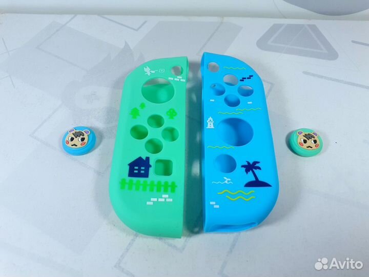 Защитная шторка на экран + чехлы на Joy-Con Новые