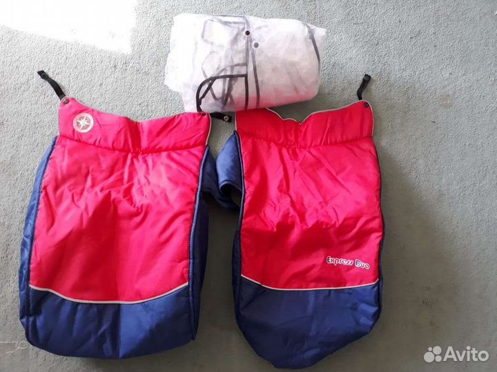 Прогулочная коляска для двойни погодок