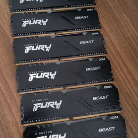 Kingston fury Beast Black RGB 16 гб DDR4 3200Mhz