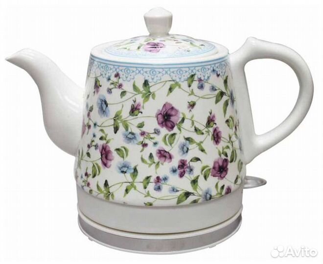 Чайник электрический керамический Зимбер розы