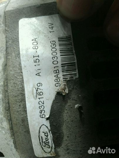 Генератор Форд Фокус 1/Ford Focus 1