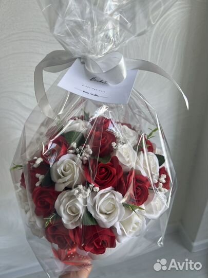 Букет из мыльных роз