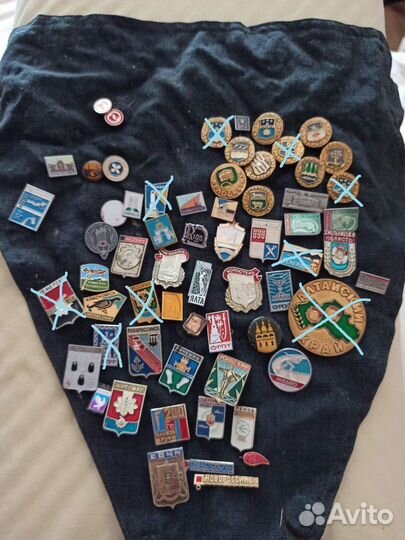 Значки СССР. Гербы и эмблемы городов