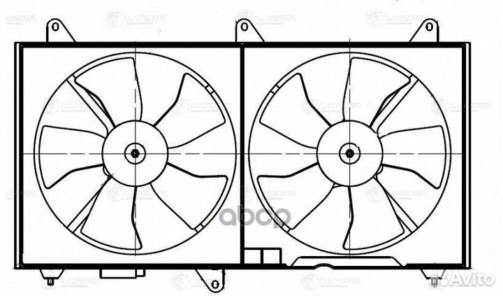 Вентилятор радиатора chevrolet epica 06- (2 вент