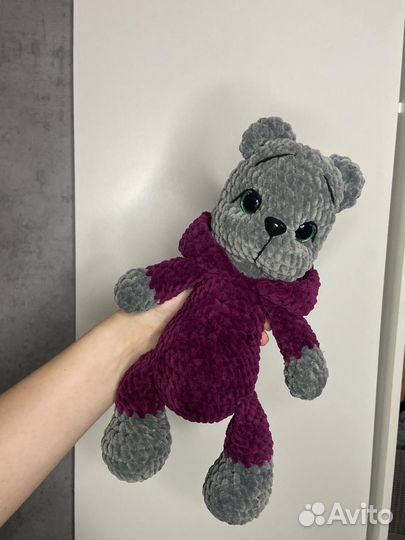 Мишка амигуруми, ручная работы, игрушка