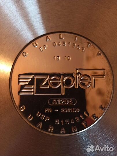 Zepter кастрюля новая 5,66 л