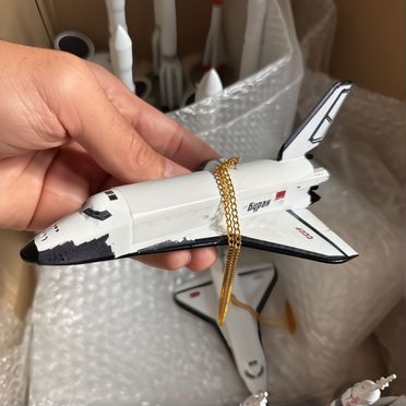 Ёлочная игрушка Буран макет модель космос Байконур