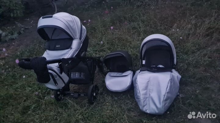 Коляска 3 в 1 Tutis Mimi Style Luxury, Silver