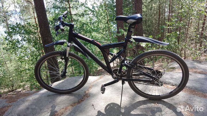 Двух подвес горный велосипед