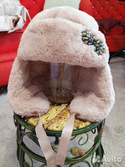 Шапка ушанка женская зимняя новая