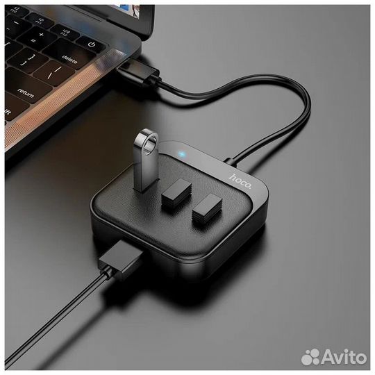 Переходник Hoco HB31 USB концентратор 4 в 1 USB to