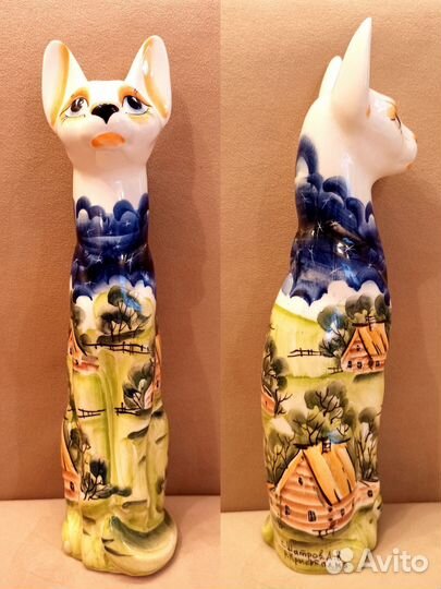 Статуэтки фарфоровые, керамика,кошки и коты