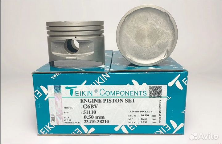 Teikin 51110050 Поршни G4JS d86.5+0.50