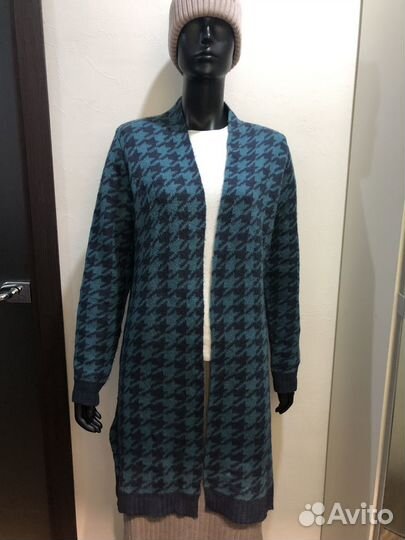 Кардиган 46, 48, 50 разм. сине-зеленый