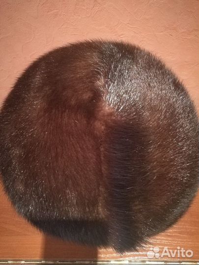 Зимняя норковая шапка