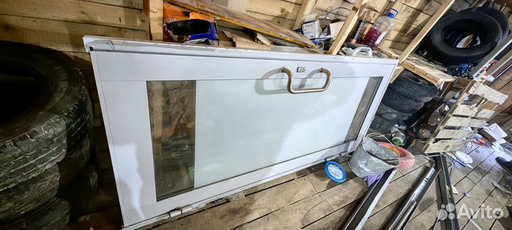 Дверь офисная, алюминиевая