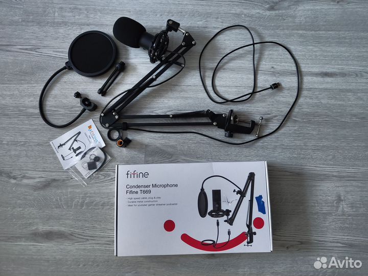 Конденсаторный USB микрофон Fifine T669