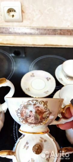 Чайно кофейный сервиз Мадонна гдр