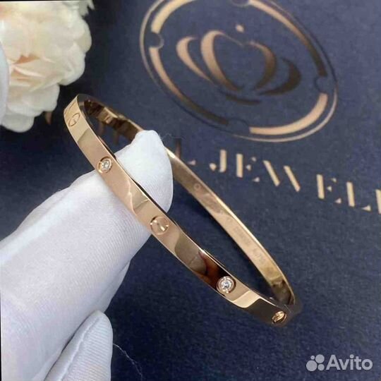 Браслет Cartier Love, 6 бриллиантов, 0,06ct