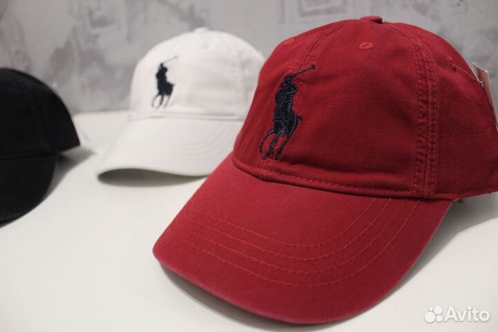 Бейсболка Ralph Lauren Big Logo Three Три Расцветк