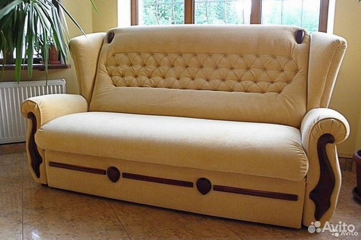 Перетяжка и замена обивки стульев / банкеток