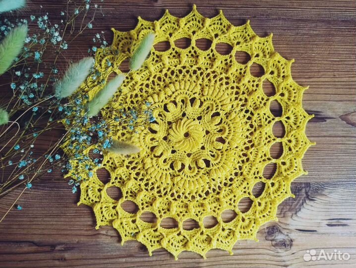 Салфетки на стол круглые