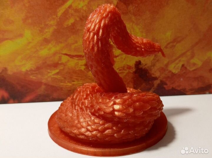 Миниатюра «Гигантская змея» для DnD и др