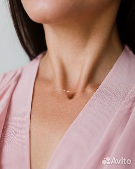 Леска на шею размер 45 серебро 925 проба