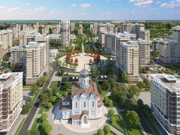 1-к. квартира, 51,6 м², 16/20 эт.