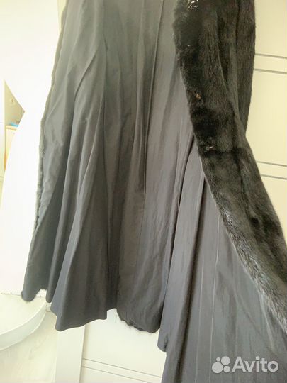 Шуба норковая 46 48 бу черная