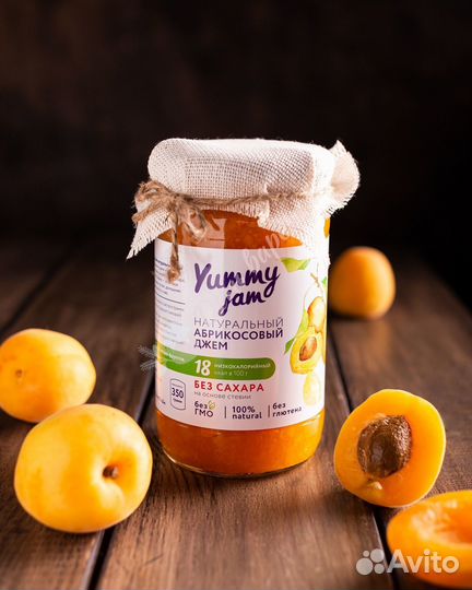 Абрикосовый джем без сахара