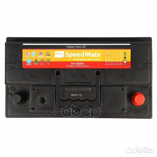 АКБ speedmate Excell 12V 80Ah 640A 315x175x190