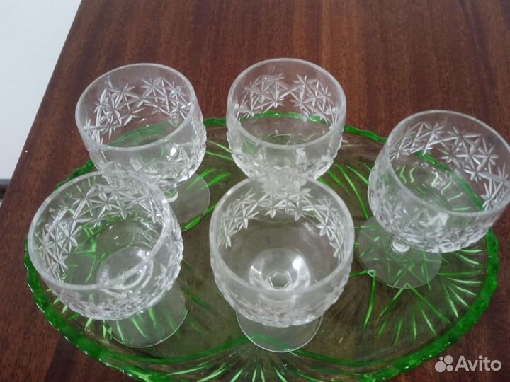 Хрустальные рюмки на ножке СССР