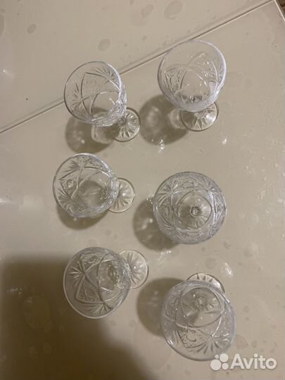 Хрустальные фужеры СССР