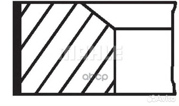 Комплект колец поршневых 02201N2 Mahle/Knecht