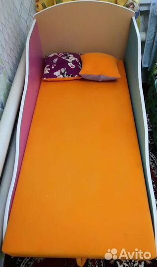 Детская кровать от 3 лет с бортиками