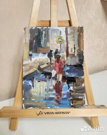 Картина маслом, городской этюд