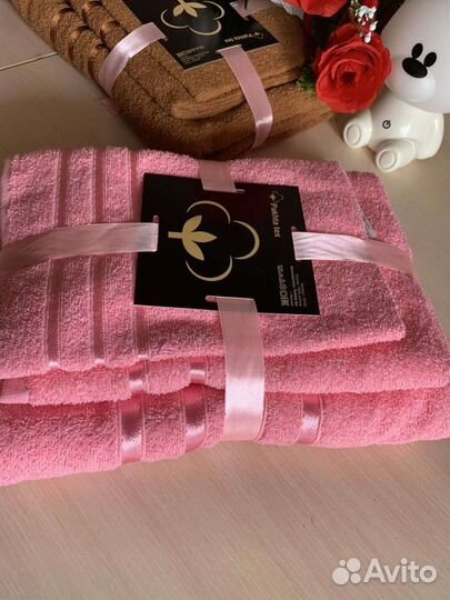 Набор махровых полотенец 3шт(130*70,50*80,30*50)