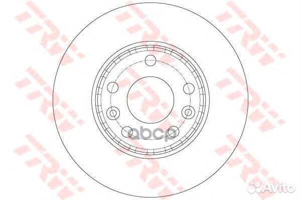 Тормозной диск DF6072 TRW