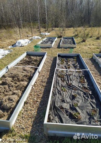 Грядка цветная 1м х 6м х 32см