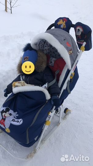 Сани коляска детские